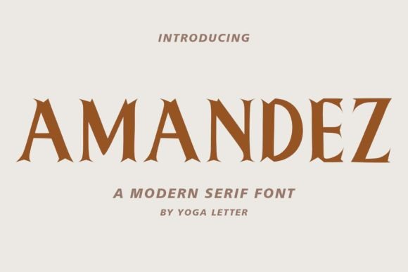 Amandez: A Modern Font for Business Branding