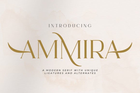 Ammira: A Stylish Serif Font for Business