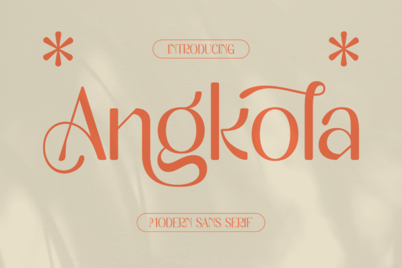 Angkola: A Stylish Serif Font for Campaigns
