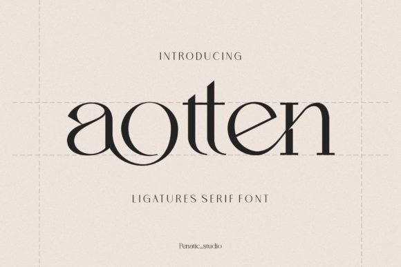 Aotten: A Serif Font for Elegant Design