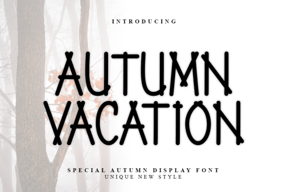 Autumn Vacation Font for Business