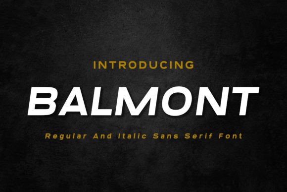 Balmont Font: Modern Sans Serif for Business