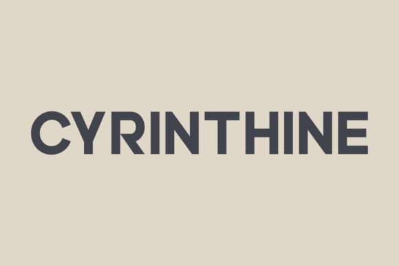 Cyrinthine: A Modern Sans Serif Font