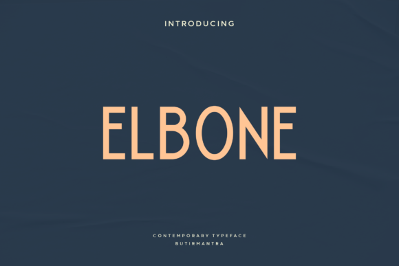 Elbone: A Modern Font for Business Success