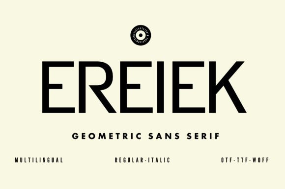 Ereiek: A Modern Typeface for Editorial Design
