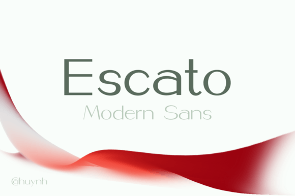 Escato: A Modern Sans Serif for Creative Projects