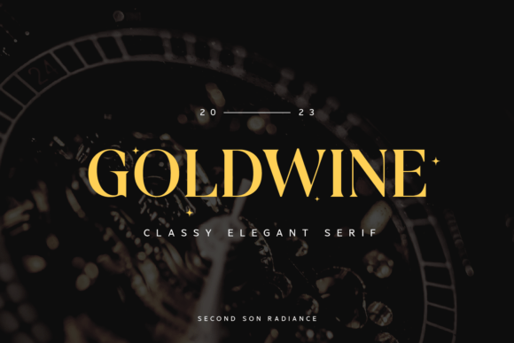 Goldwine: A Stylish Serif Font for Makers