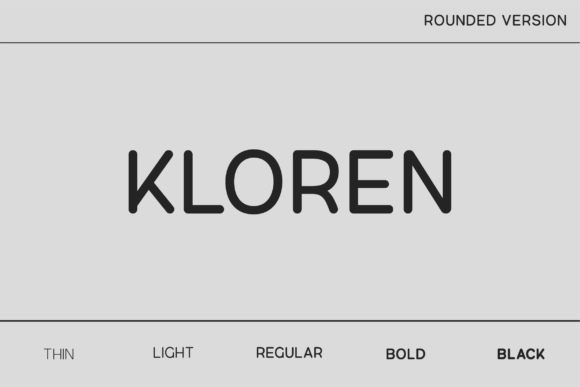 Kloren Rounded Font for Creative Projects