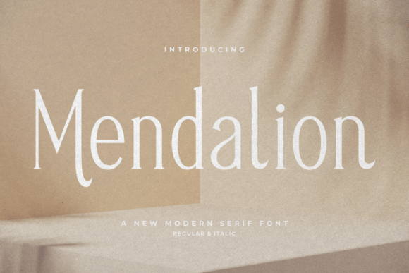 Mendalion Font: Elegant Serif for Editorial Design