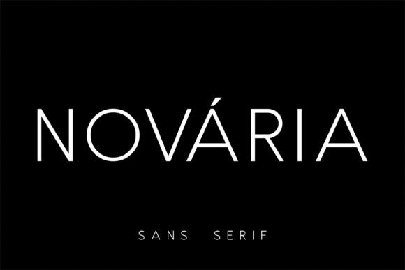 Novaria Font for Editorial Design