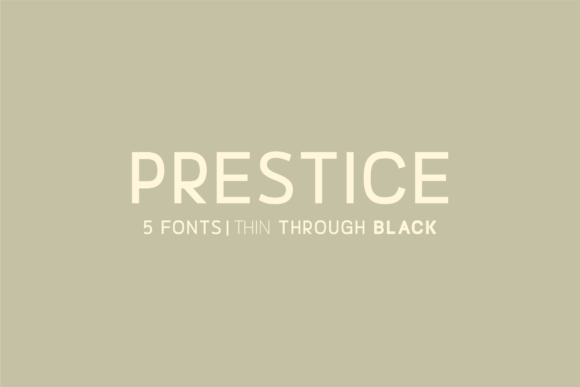 Prestice: A Modern Sans Serif for Web Design