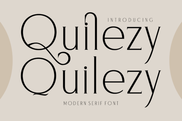 Quilezy: A Font for Elegant Campaigns