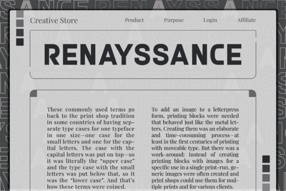 Renayssance: A Modern Sans Serif Review