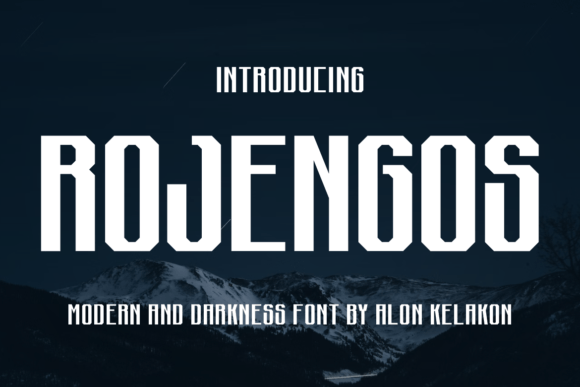 Rojengos Font: Modern Gothic Elegance