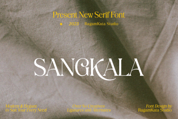 Sangkala: A Serif Font for Real-World Design