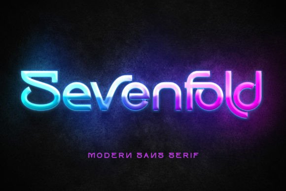 Sevenfold Font for Editorial Design