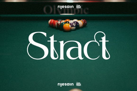 Stract: A Stylish Serif Font
